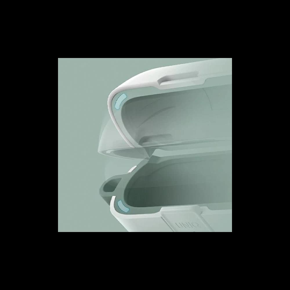 Etui UNIQ Clyde Lock Case Apple AirPods 1 / 2 beżowo-żółty/ivory-canary yellow - 6