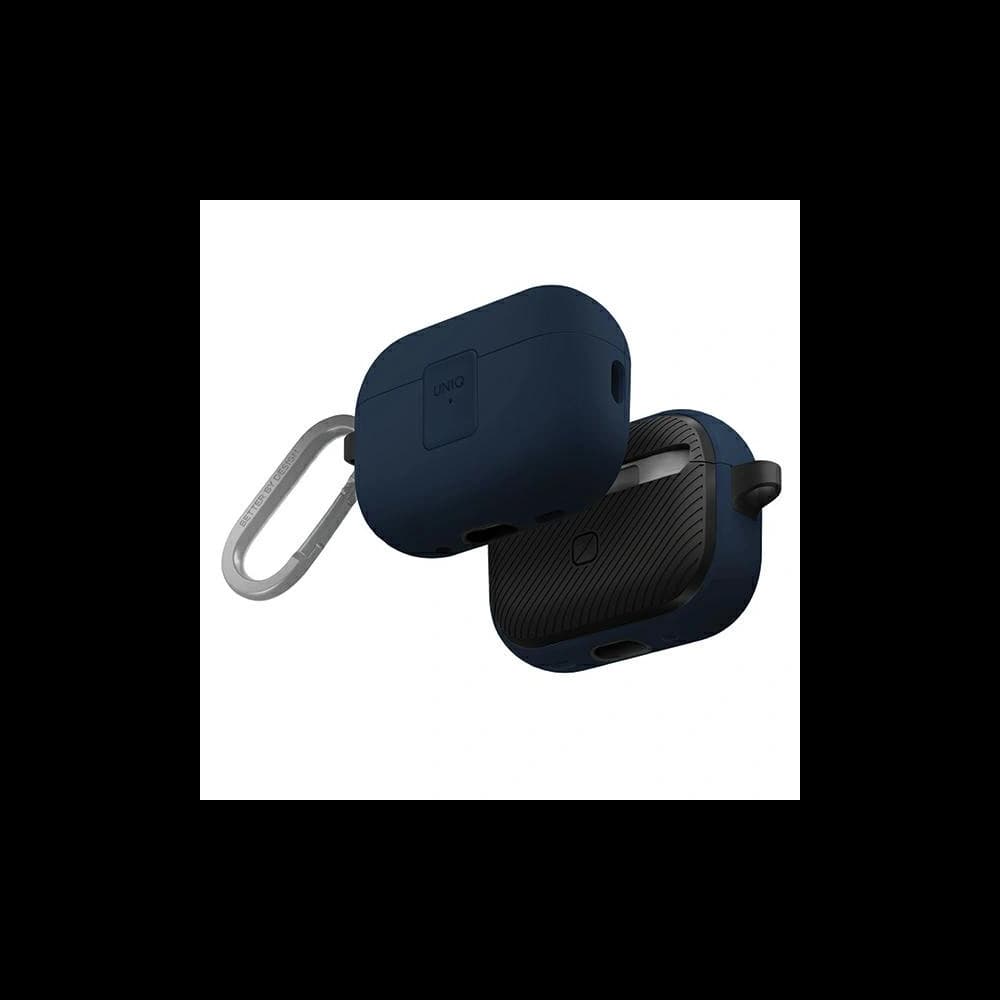 Etui UNIQ Clyde Lock Case Apple AirPods 1 / 2 niebiesko-ciemnoszary/royal blue-dark grey - 1
