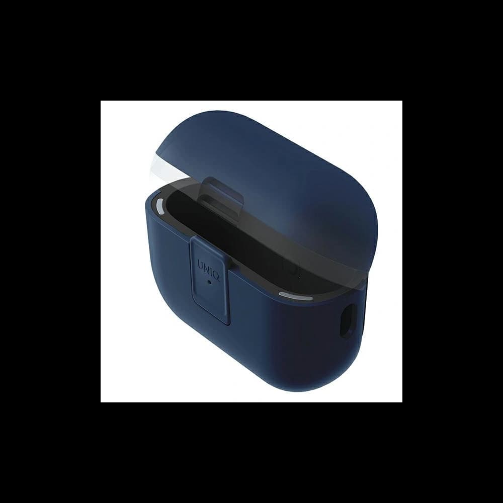 Etui UNIQ Clyde Lock Case Apple AirPods 1 / 2 niebiesko-ciemnoszary/royal blue-dark grey - 2