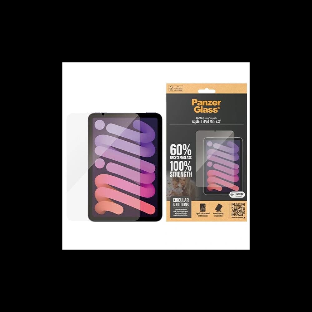 PanzerGlass Ultra-Wide Fit Apple iPad mini 8.3" 2021 (6 gen) / iPad mini 8.3" 2024 7gen Screen Protection - 1