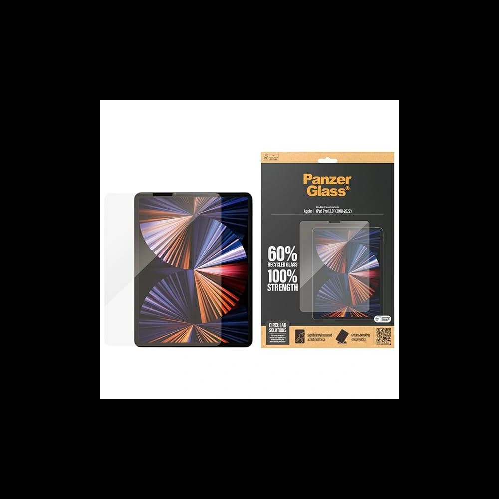 Szkło hartowane PanzerGlass Ultra-Wide Fit Apple iPad Pro 12.9 2020/2021/2022 (4., 5. i 6. generacji) Screen Protection - 1