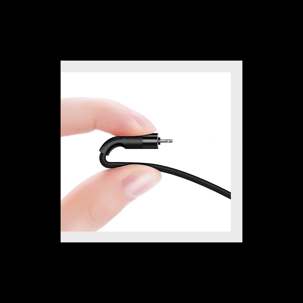 Kabel 3in1 USAMS U5 US-SJ219 USB-A / Lightning / microUSB / USB-C 1,5m 2A schwarz/black - 9