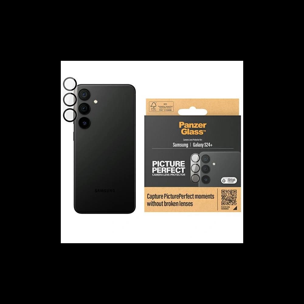 Gehärtetes Glas für die Kameraobjektiv PanzerGlass Picture Perfect Samsung Galaxy S24+ Plus - 1