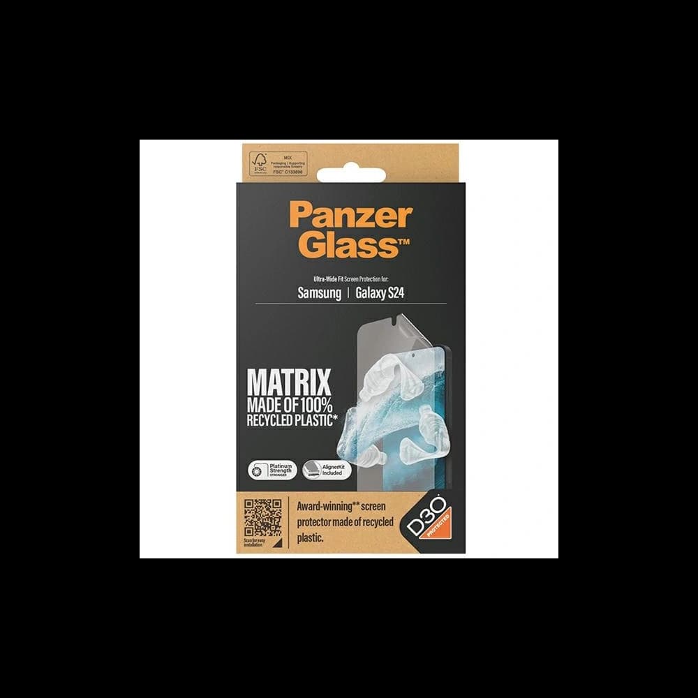 Schutzfolie für den Bildschirm PanzerGlass Ultra-Wide Fit Samsung Galaxy S24 D3O Matrix Bildschirmschutz - 4