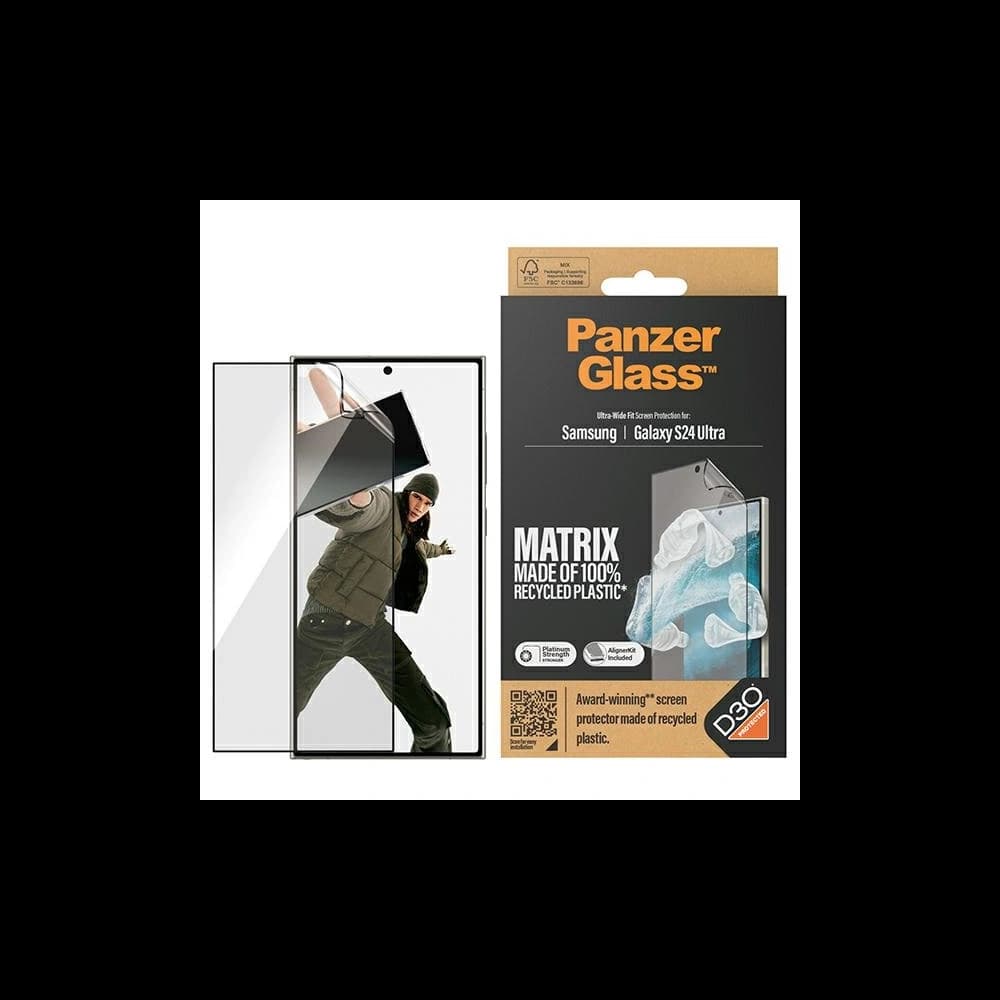 Schutzfolie für den Bildschirm PanzerGlass Ultra-Wide Fit Samsung Galaxy S24 Ultra D3O Matrix Screen Protection - 1