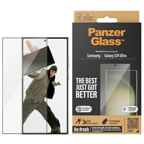 Gehärtetes Glas PanzerGlass Ultra-Wide Fit Samsung Galaxy S24 Ultra