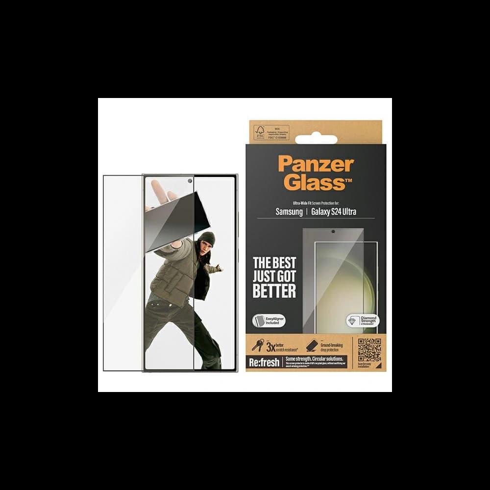 Gehärtetes Glas PanzerGlass Ultra-Wide Fit Samsung Galaxy S24 Ultra - 1