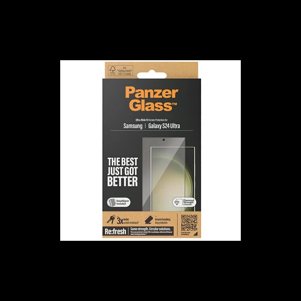 Gehärtetes Glas PanzerGlass Ultra-Wide Fit Samsung Galaxy S24 Ultra - 4