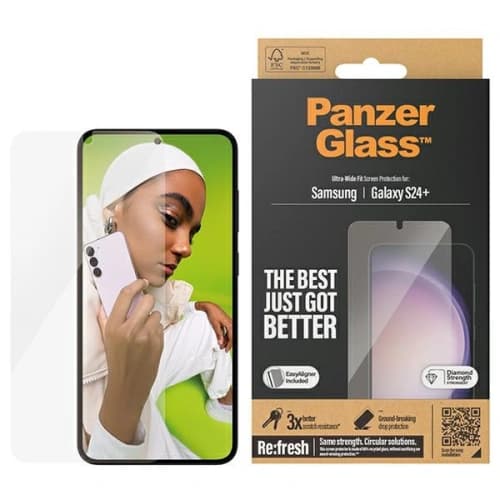 Gehärtetes Glas PanzerGlass Ultra-Wide Fit Samsung Galaxy S24+ Plus