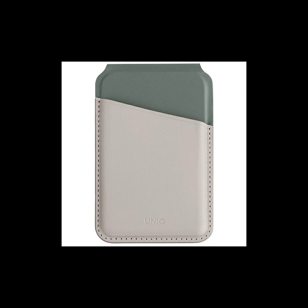RFID-Magnetgeldbörse mit Ständerfunktion UNIQ Lyden DS beige-grün/ivory-lichen green - 1