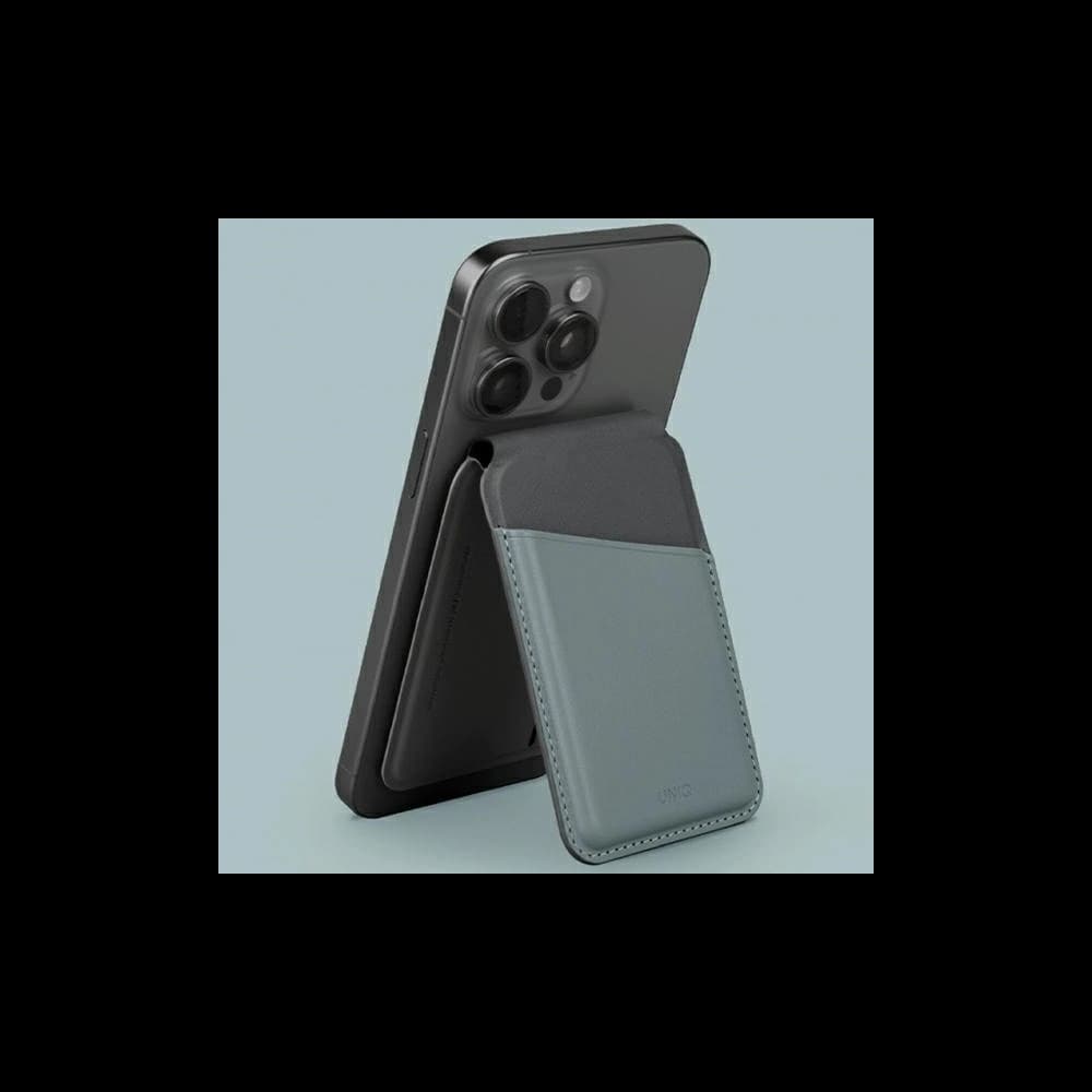UNIQ Lyden DS RFID magnetic wallet with stand function washed blue-black - 3