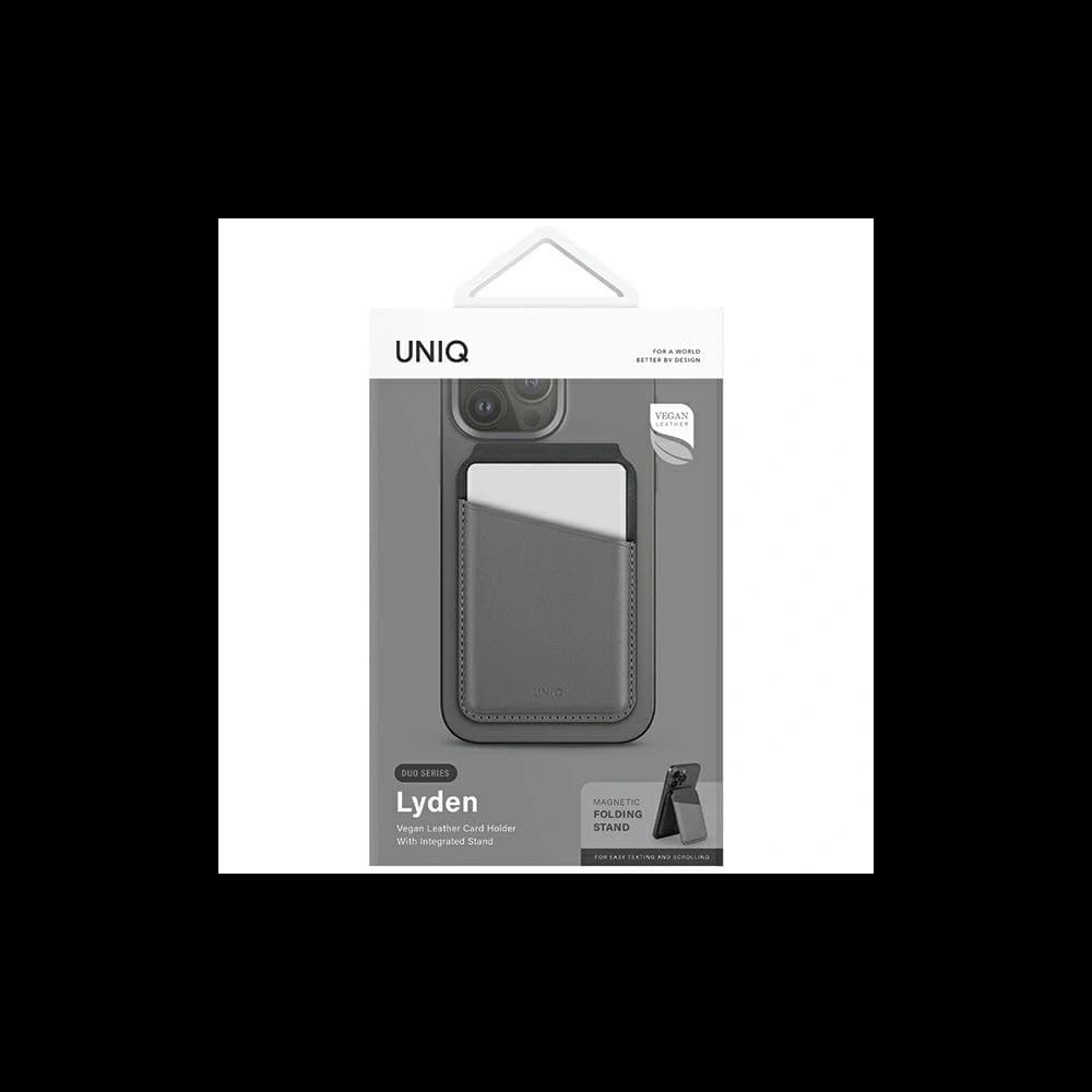 UNIQ Lyden DS RFID magnetic wallet with stand function charcoal grey-black - 6