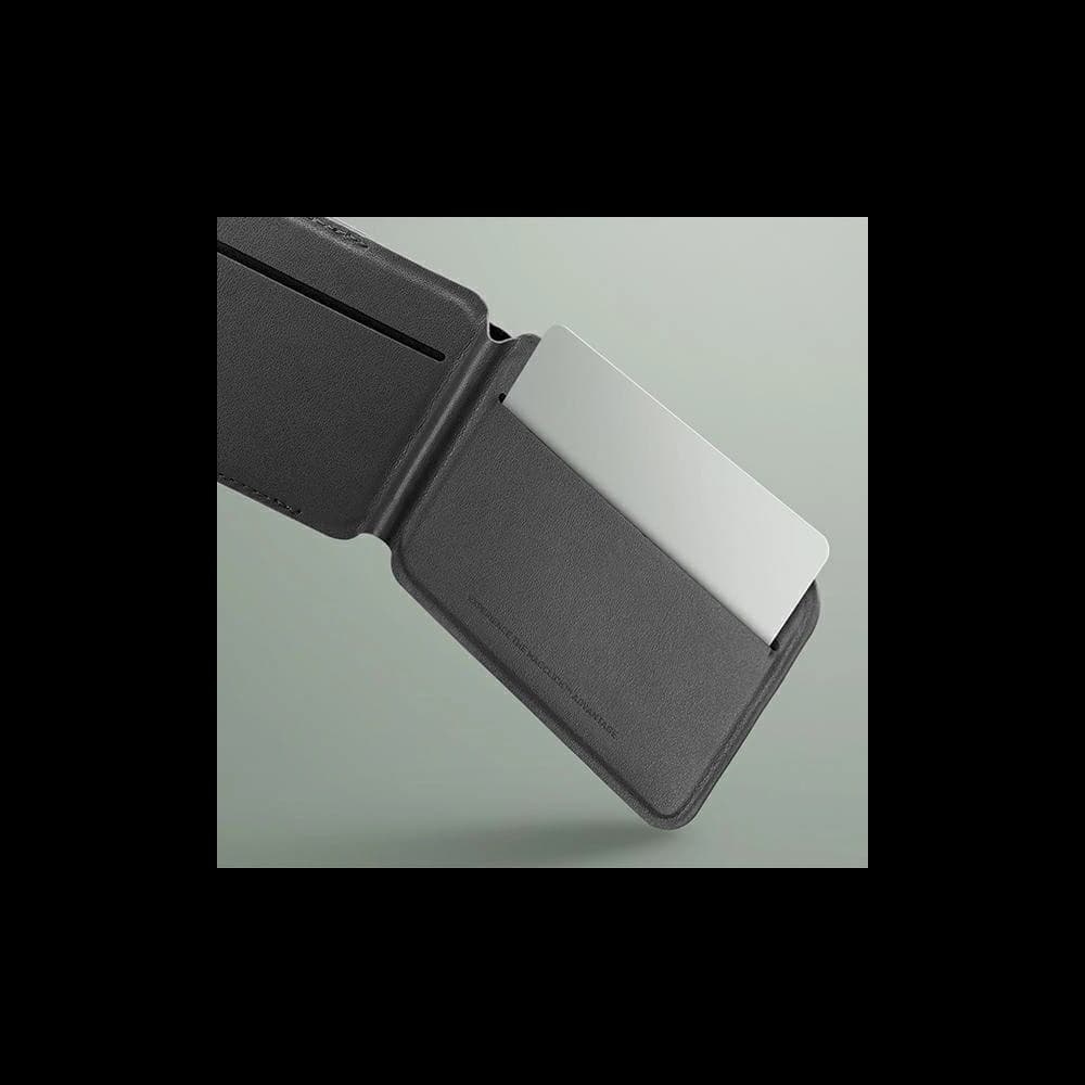 RFID-Magnetgeldbörse mit Standfunktion UNIQ Lyden DS gelb-grau / kanariengelb-flintgrau - 6