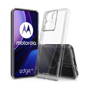 Case Crong Crystal Shield Cover Motorola Edge 40 transparent