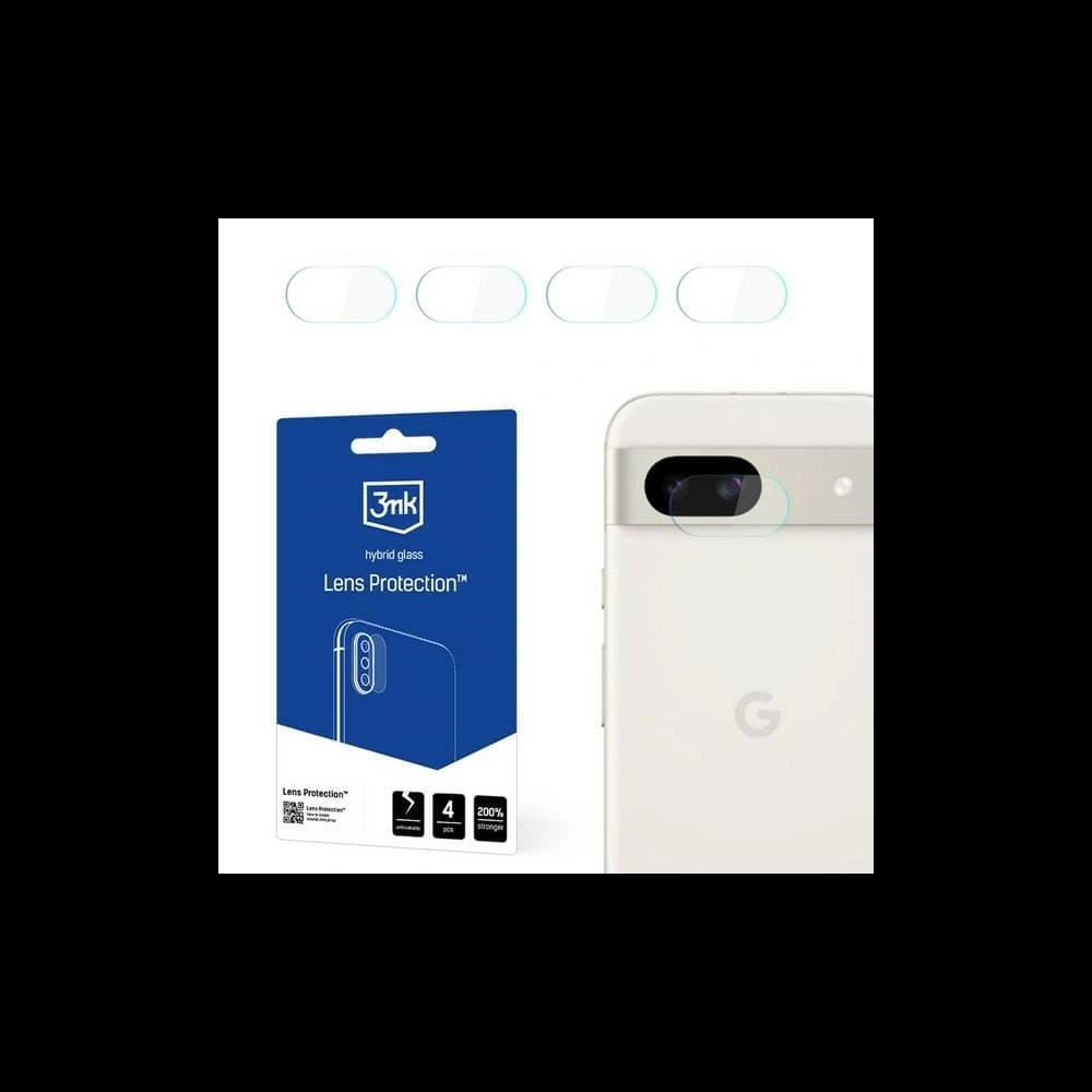 Hybridglas für die Kameraobjektiv 3MK Lens Protect Google Pixel 8A 5G [4 PACK] - 1