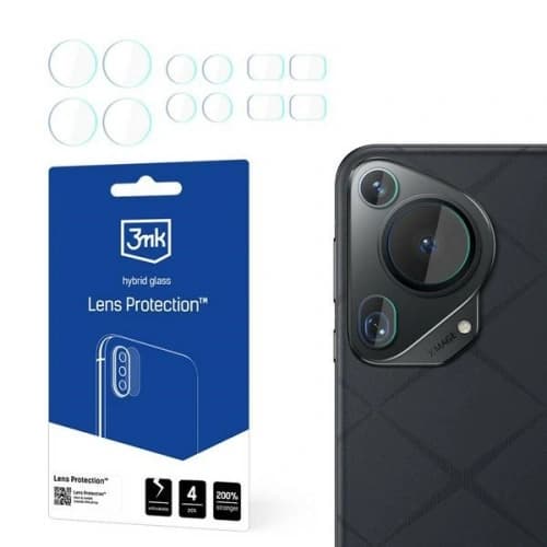 Hybridglas für die Kameraobjektiv 3MK Lens Protect Huawei Pura 70 Ultra [4 PACK]