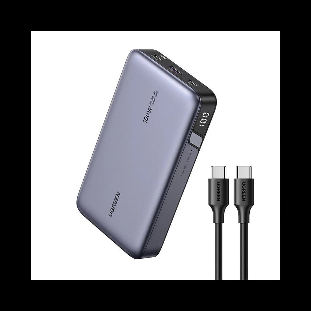 UGREEN PB720 powerbank 20000mAh USB-A, 2xUSB-C 100W PD grey - 2