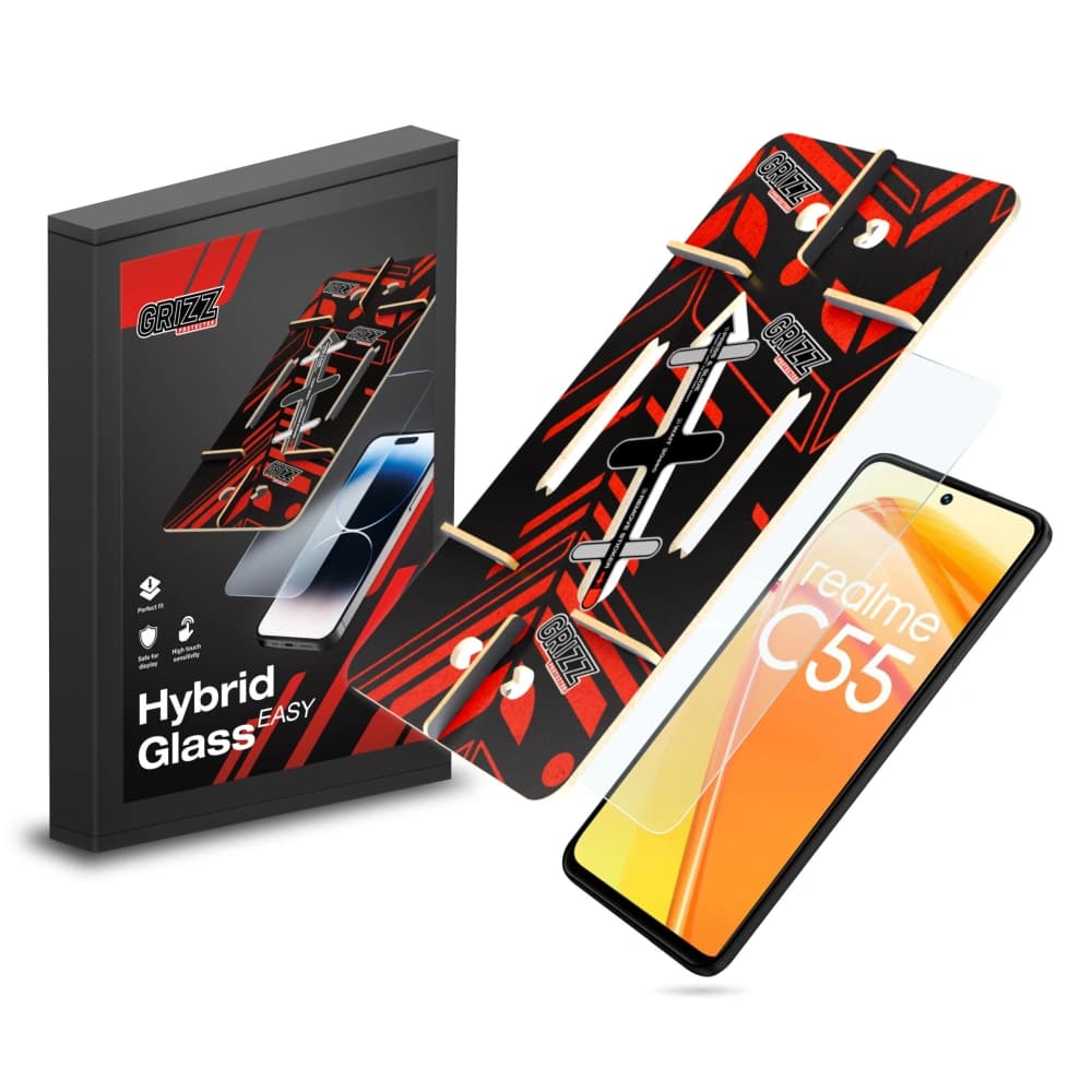 GrizzGlass HybridGlass Easy Realme C55 - 1