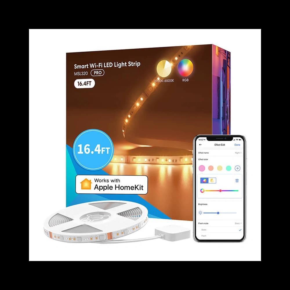 Meross MSL320 Wi-Fi 5m RGBWW smart LED strip (Homekit) - 2