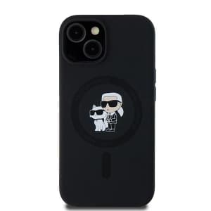 Case Karl Lagerfeld KLHMN61SCMKCRHK Apple iPhone 11 / XR Hartschale Silikon Karl & Choupette MagSafe schwarz/black