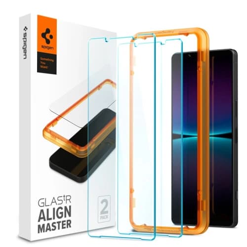 Gehärtetes Glas Spigen GLAS.tR AlignMaster Sony Xperia 1 VI Klar [2 PACK]