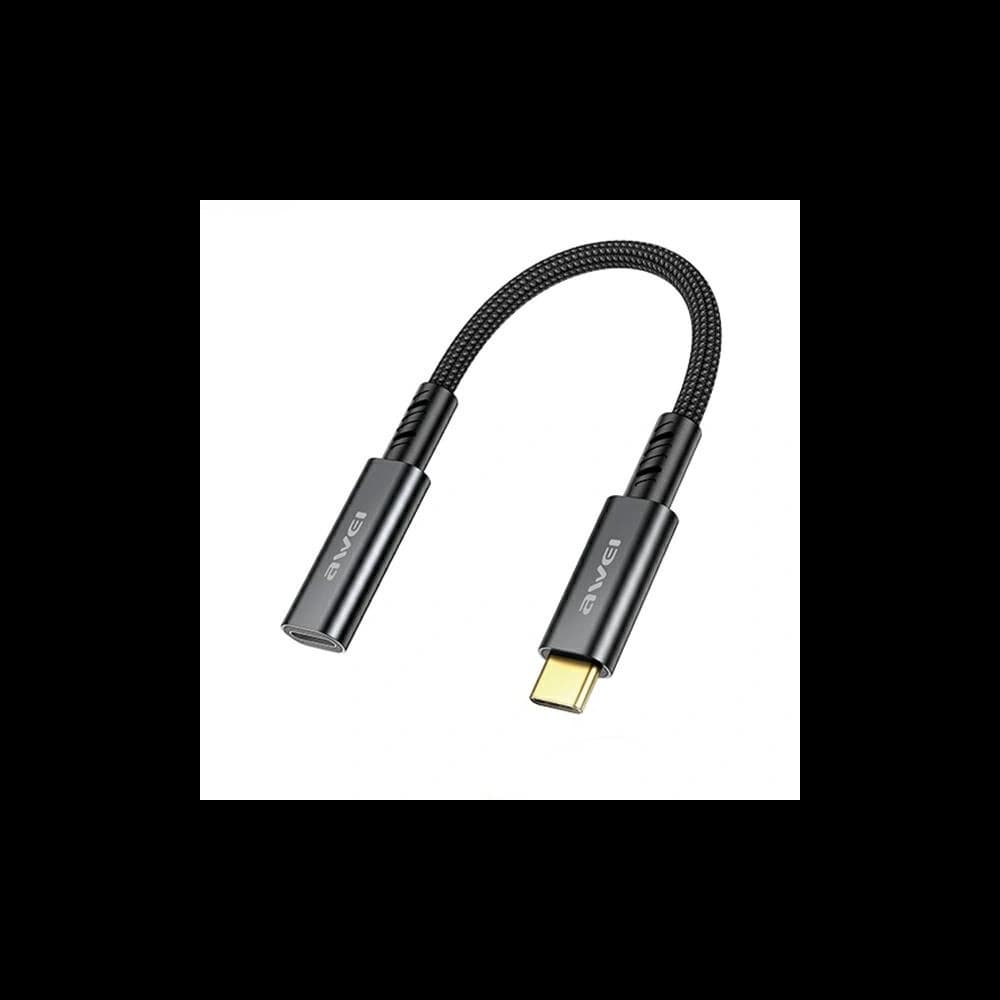 AWEI CL-216T adapter USB-C / USB-C black - 1