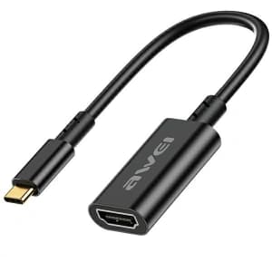 Adapter AWEI CL-217T USB-C / HDMI 4K@30HZ schwarz/black