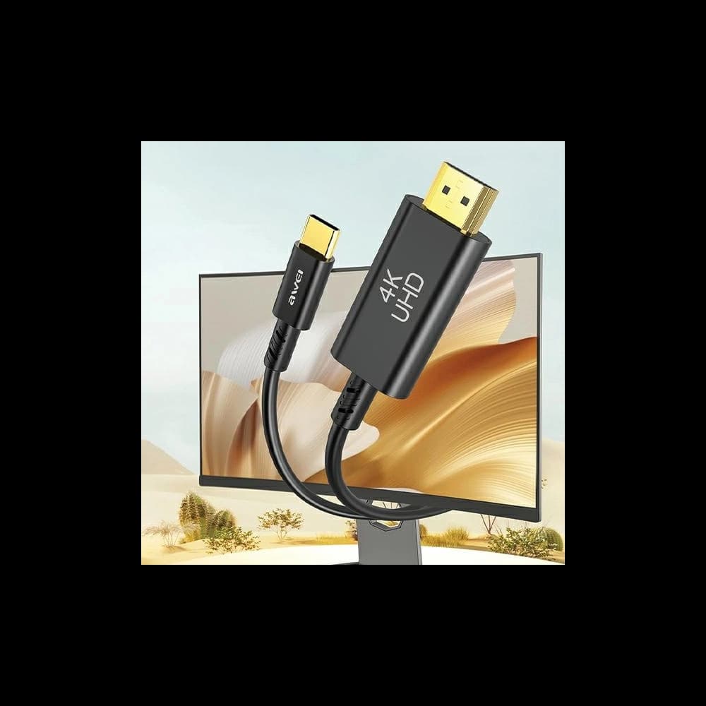 AWEI CL-212T cable USB-C / HDMI 4K@30HZ black - 2