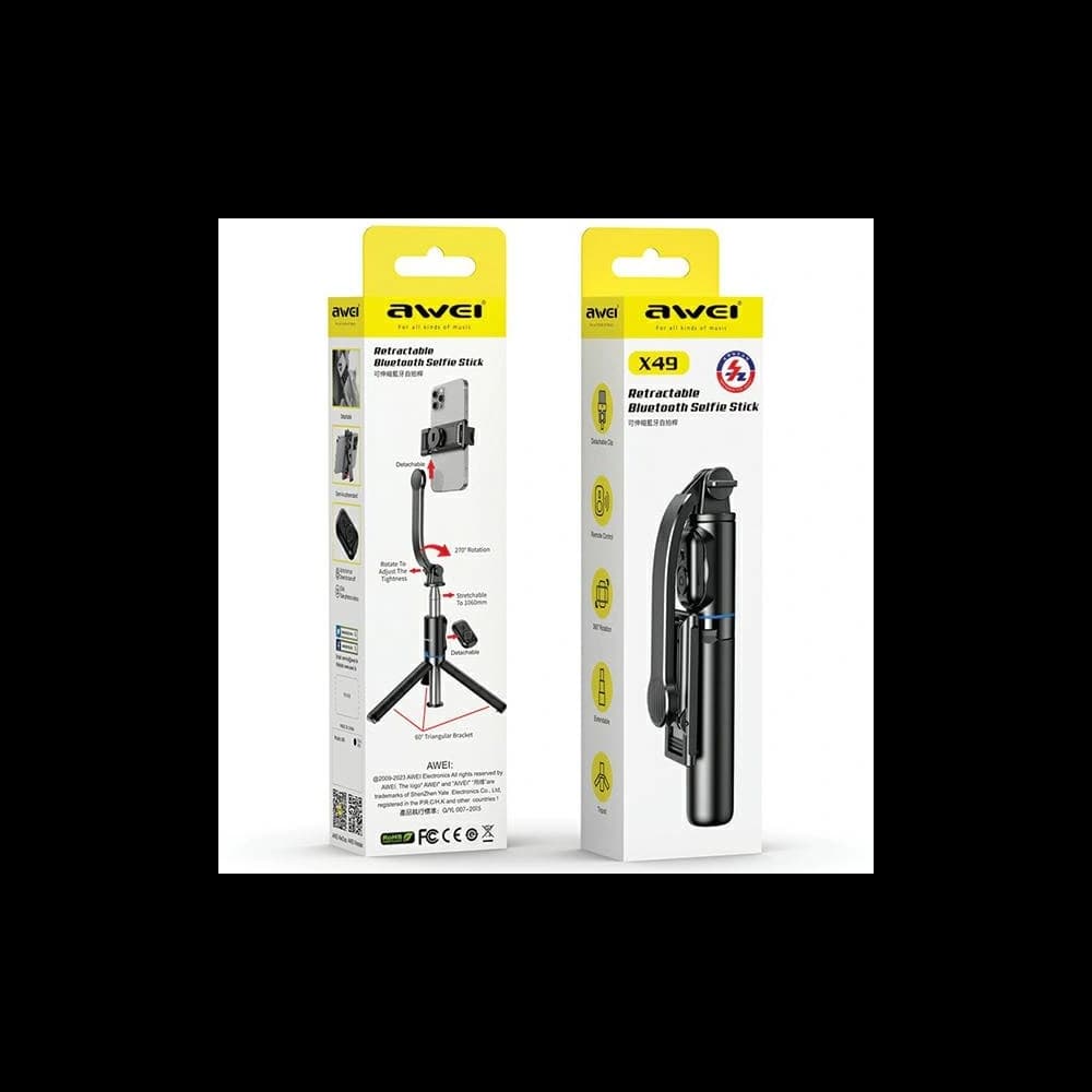 Selfie-Stick AWEI X49 schwarz - 4