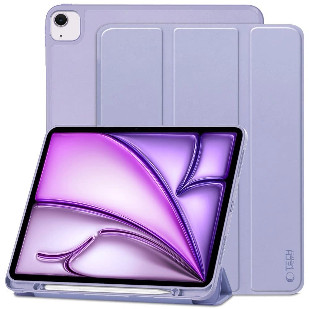 Case Tech-Protect SmartCase Pen Apple iPad Air 13" 2024 (6. Generation) Violett - 1