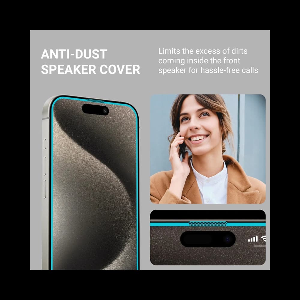 Gehärtetes Glas Crong EasyShield Apple iPhone 15 [2 PACK] - 5