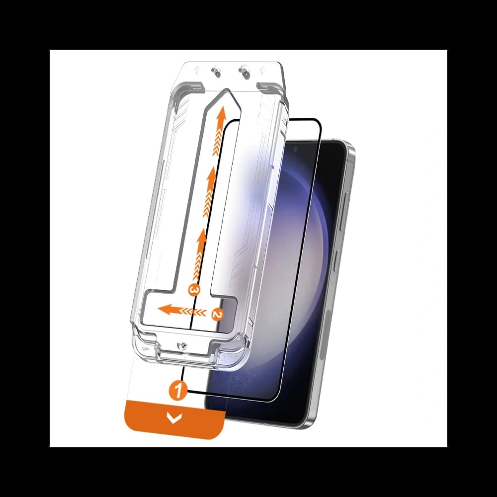 Gehärtetes Glas Crong EasyShield Samsung Galaxy S24+ Plus [2 PACK] - 1