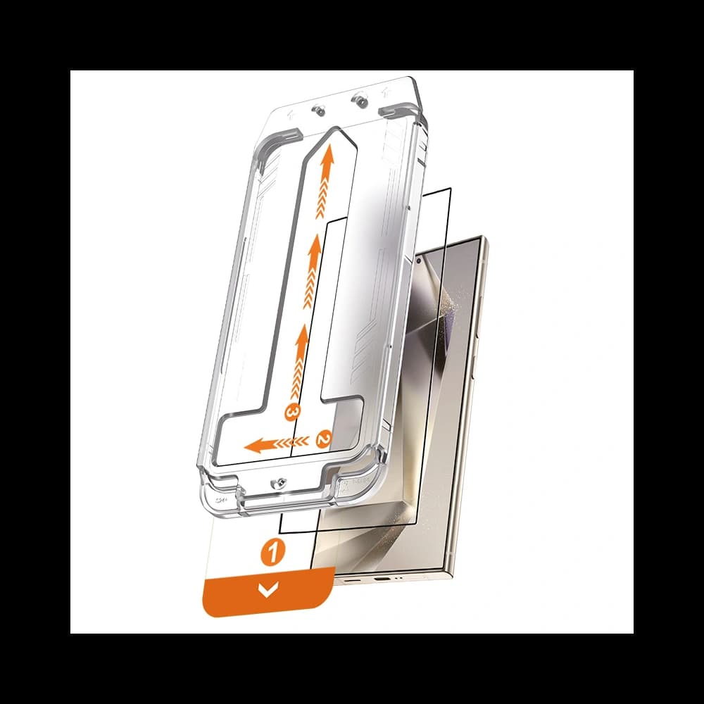 Gehärtetes Glas Crong EasyShield Samsung Galaxy S24 Ultra [2 PACK] - 1