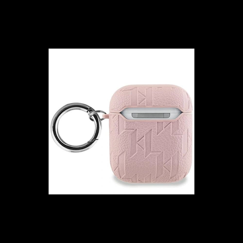 Etui Karl Lagerfeld KLA2PGKCPP Apple AirPods 1/2 cover Monogram Karl & Choupette Head różowy/pink - 2