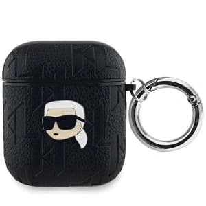 Etui Karl Lagerfeld KLA2PGKIPK Apple AirPods 1/2 cover Monogram Karl Head czarny/black