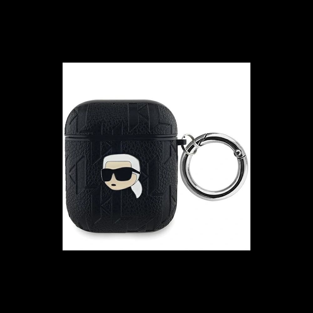 Etui Karl Lagerfeld KLA2PGKIPK Apple AirPods 1/2 cover Monogram Karl Head czarny/black - 1