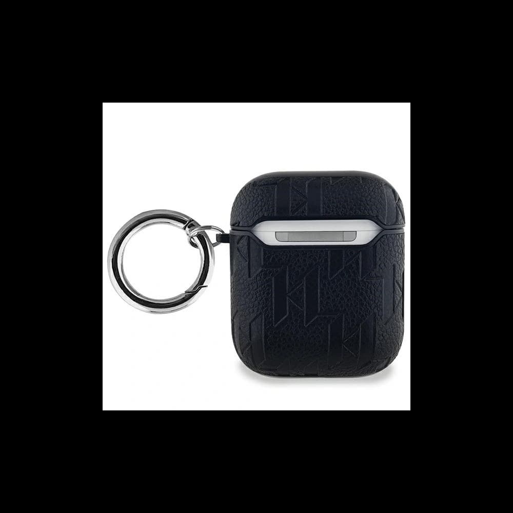 Etui Karl Lagerfeld KLA2PGKIPK Apple AirPods 1/2 cover Monogram Karl Head czarny/black - 2