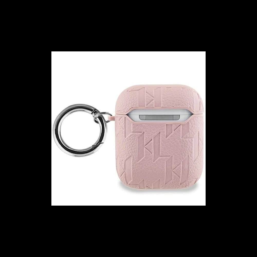 Etui Karl Lagerfeld KLA2PGKIPP Apple AirPods 1/2 cover Monogram Karl Head różowy/pink - 2