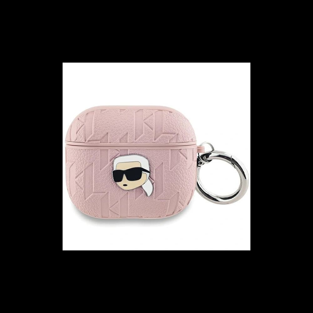 Etui Karl Lagerfeld KLA3PGKIPP Apple AirPods 3 cover Monogram Karl Head różowy/pink - 1