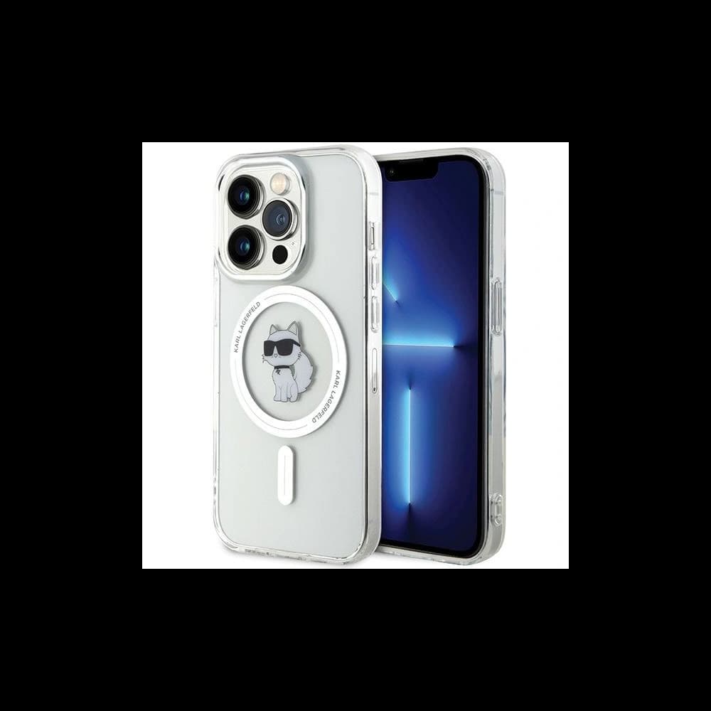 Case Karl Lagerfeld KLHMP13LHFCCNOT Apple iPhone 13 / 13 Pro Hartschale IML Choupette MagSafe transparent - 1