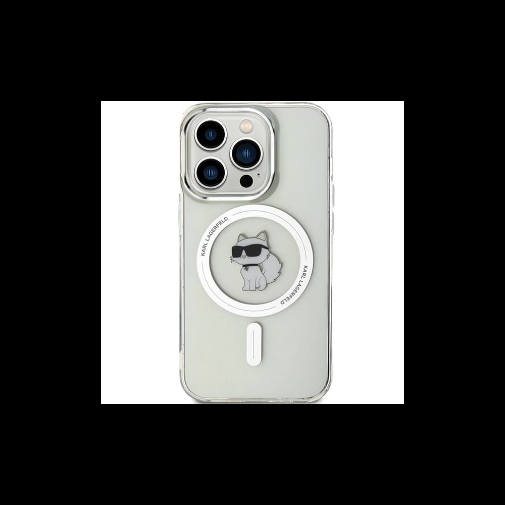 Case Karl Lagerfeld KLHMP13LHFCCNOT Apple iPhone 13 / 13 Pro Hartschale IML Choupette MagSafe transparent - 3
