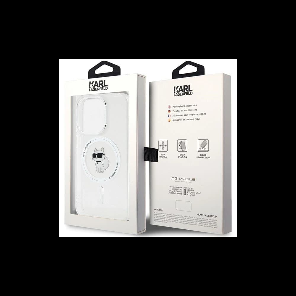 Case Karl Lagerfeld KLHMP13LHFCCNOT Apple iPhone 13 / 13 Pro Hartschale IML Choupette MagSafe transparent - 8