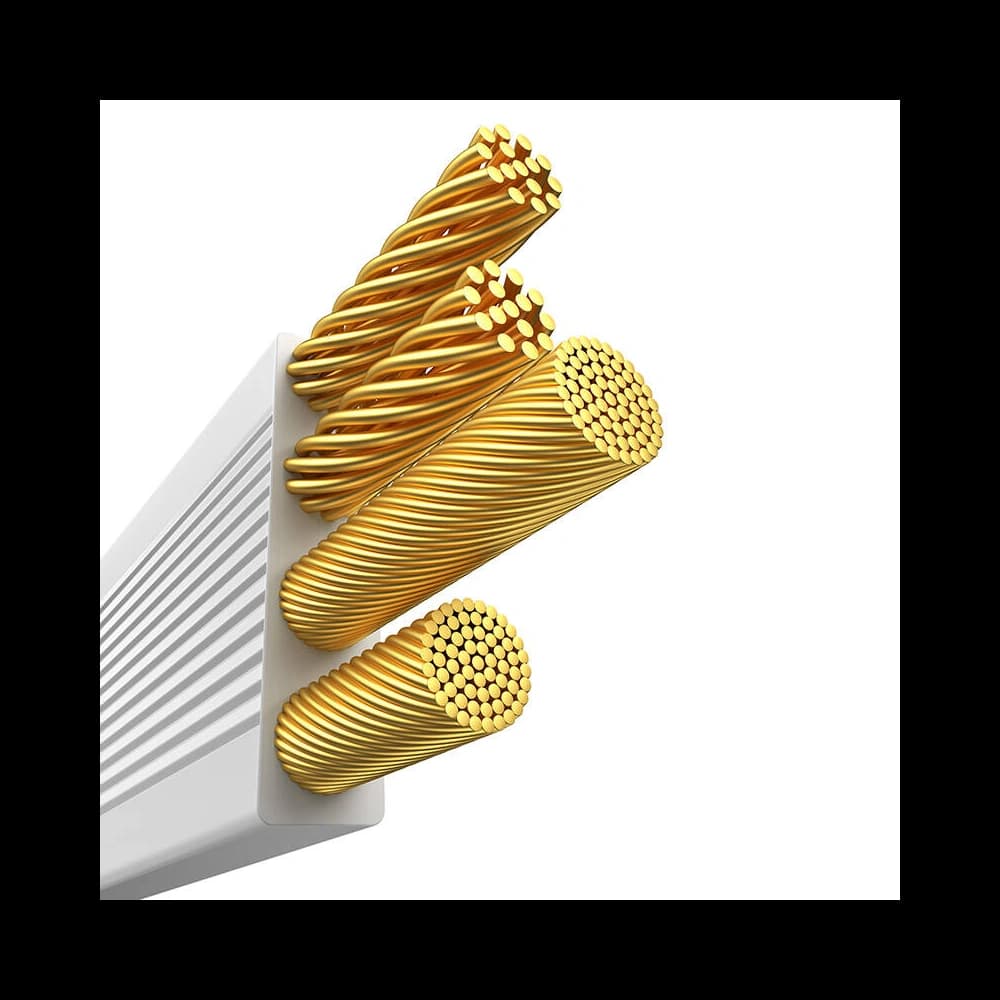 Kabel 3w1 Baseus Free2Draw USB-A / micro USB, Lightning, USB-C 3.5A 1.1m weiß - 6