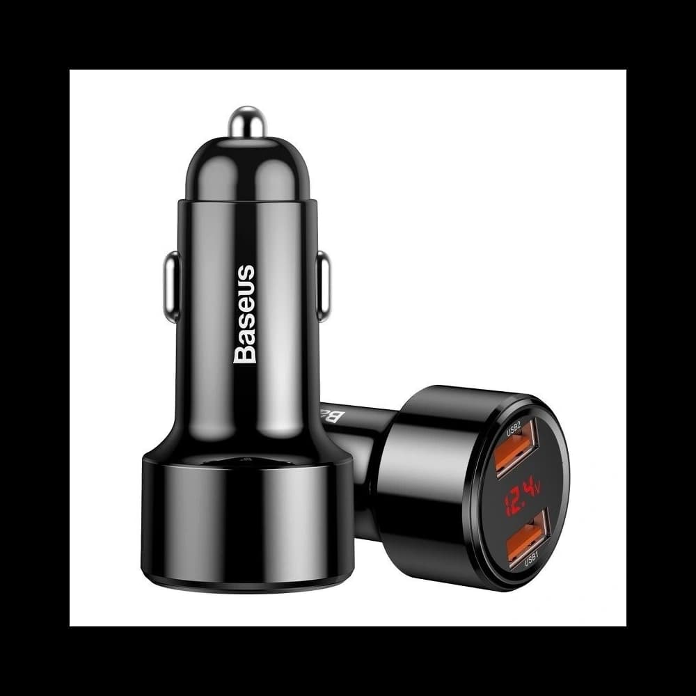 Baseus Autoladegerät Magic 2x USB QC 3.0 45W (schwarz) - 5