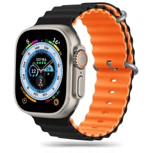 Belt Tech-Protect IconBand Pro Apple Watch 4/5/6/7/8/9/SE/Ultra 1/2 42/44/45/49mm black/orange