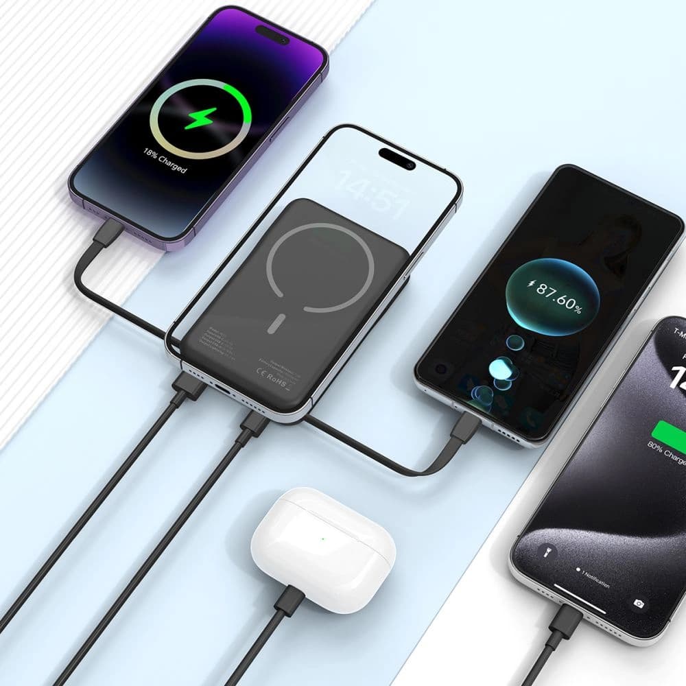 Tech-Protect PB31 Lifemag MagSafe powerbank 10000mAh Black - 8