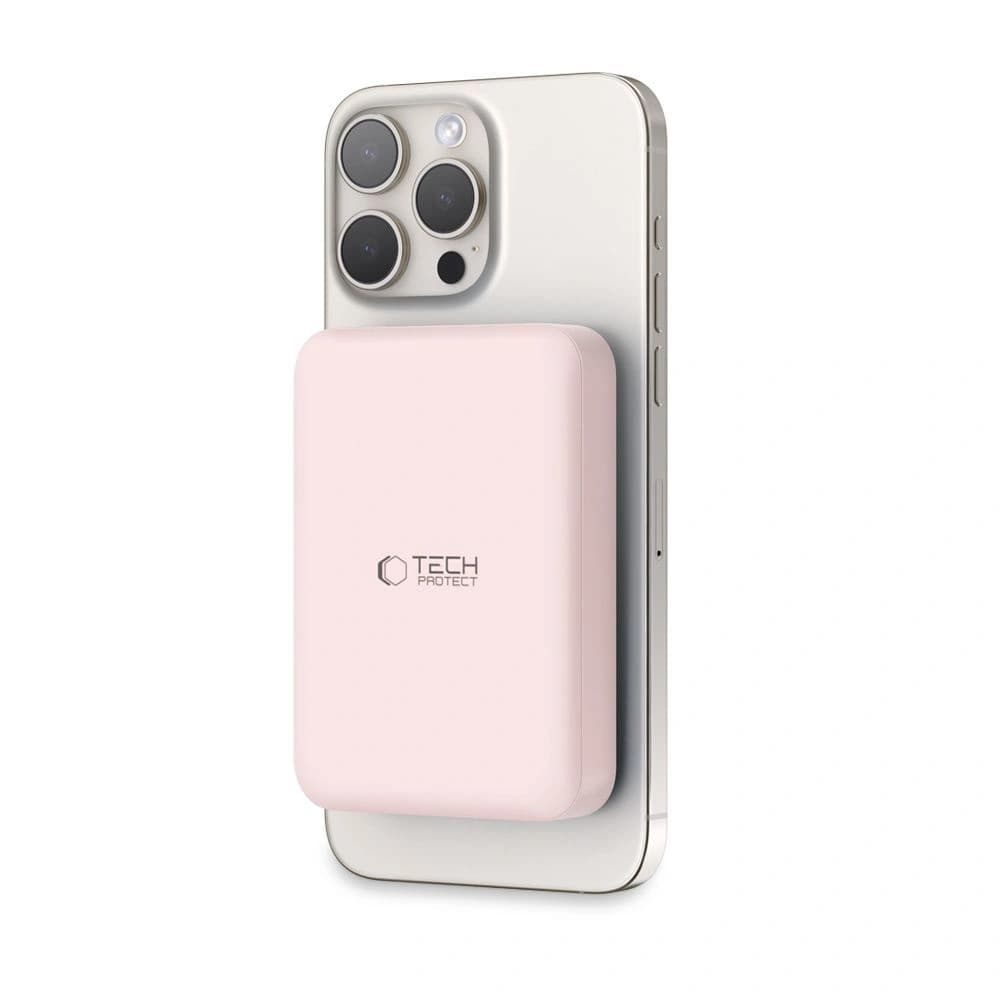Tech-Protect PB11 Lifemag MagSafe powerbank 10000mAh Pink - 2