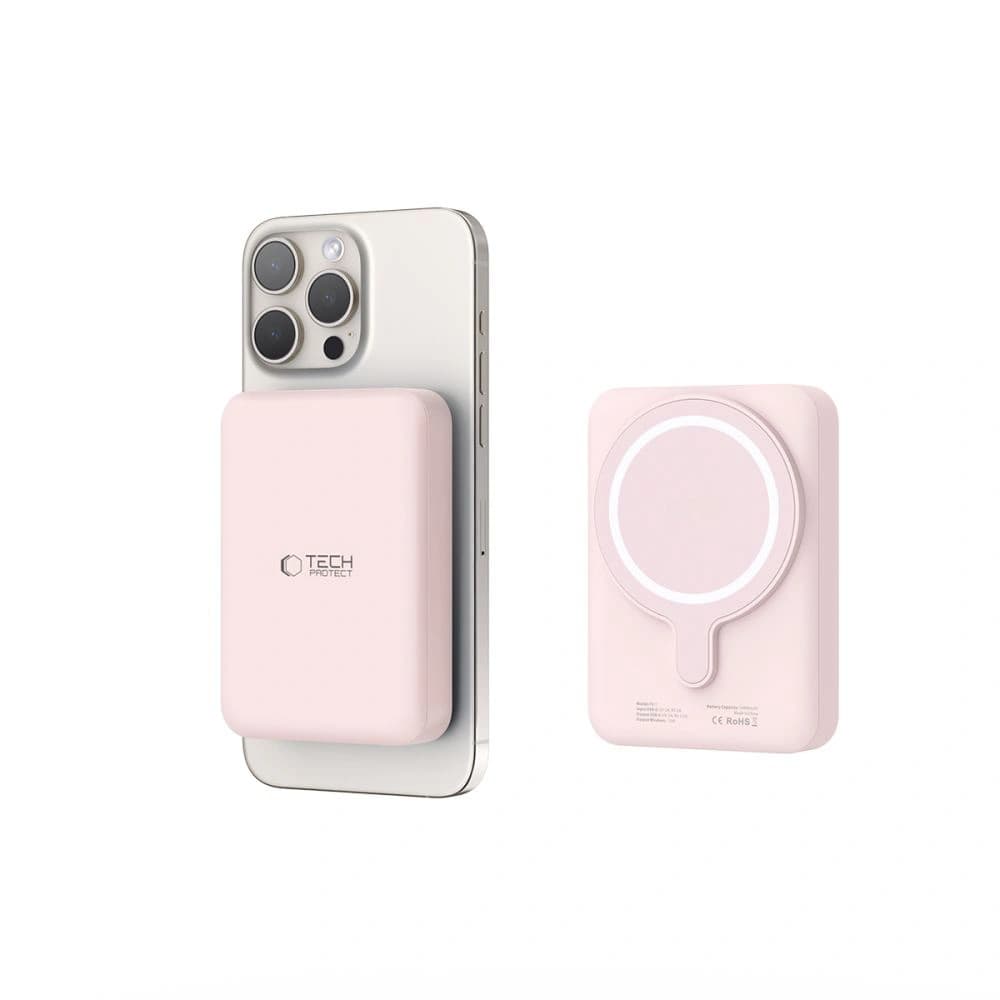 Tech-Protect PB11 Lifemag MagSafe powerbank 10000mAh Pink - 5
