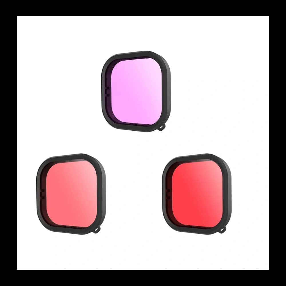 [OUTLET] Lens waterproof filter set Telesin for GoPro Hero 9 / Hero 10 (GP-FLT-904) - 1