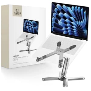 Podest Tech-Protect ULS200 Universal Laptop Stand Silber